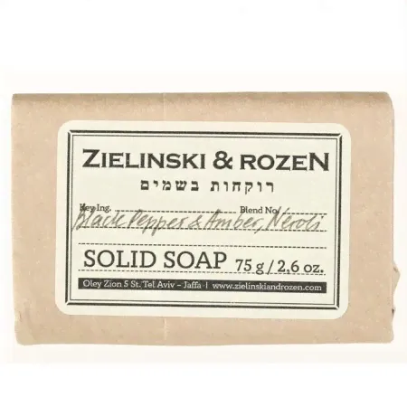 Твердое мыло Zielinski & Rozen Black Pepper & Amber, Neroli