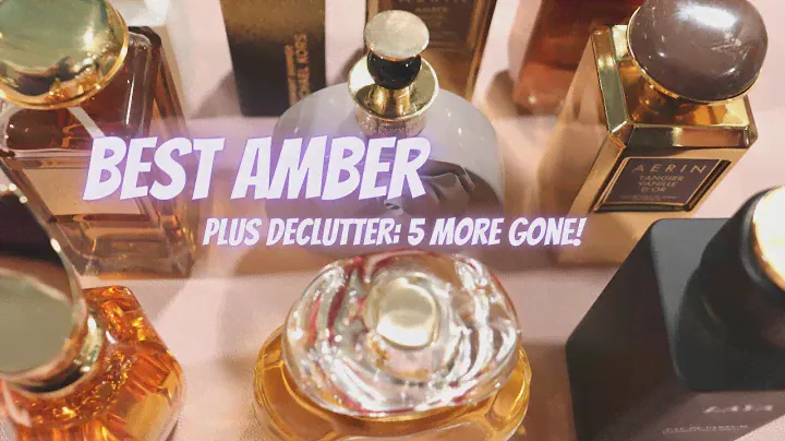 TOP 10 AMBER FRAGRANCES FOR 2022 | BEST AMBER PERFUMES & DECLUTTER (5 GONE!) | Laura Sparkles ✨