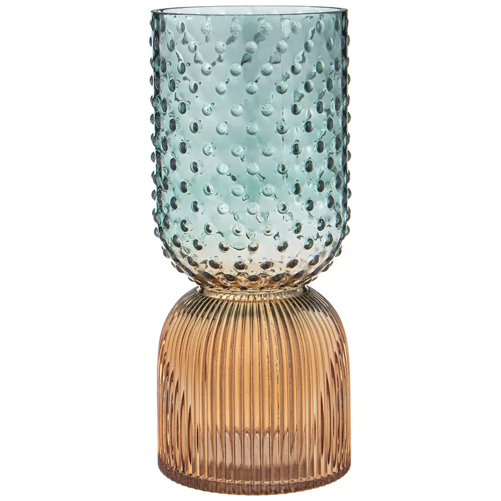 ВАЗА "ART" GREEN/AMBER ДИАМЕТР 13СМ ВЫСОТА 30СМ 182-1047-0