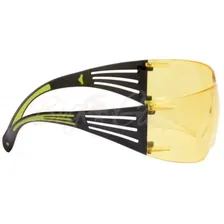 Очки баллистические 3M PELTOR SecureFit 403 Amber AS/AF открытые, жёлтые, дужки чёрные