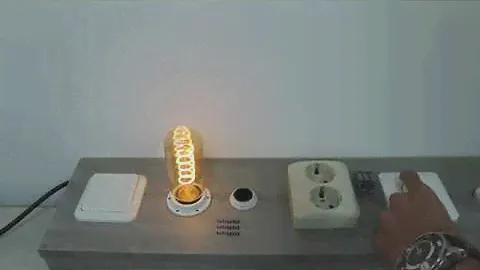 LED kooldraad E27 4Watt dimbaar T45 amber