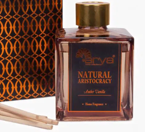Диффузор ароматический с палочками Arya Nature Aristocracy 180 ml Amber Vanilla-1