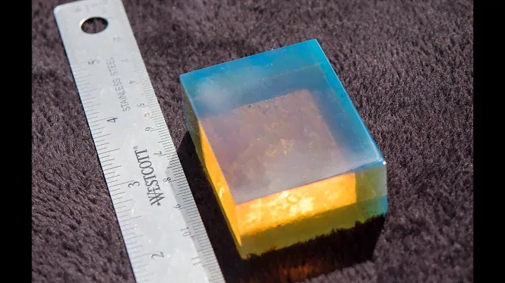 Dominican Blue Amber Parallelepiped