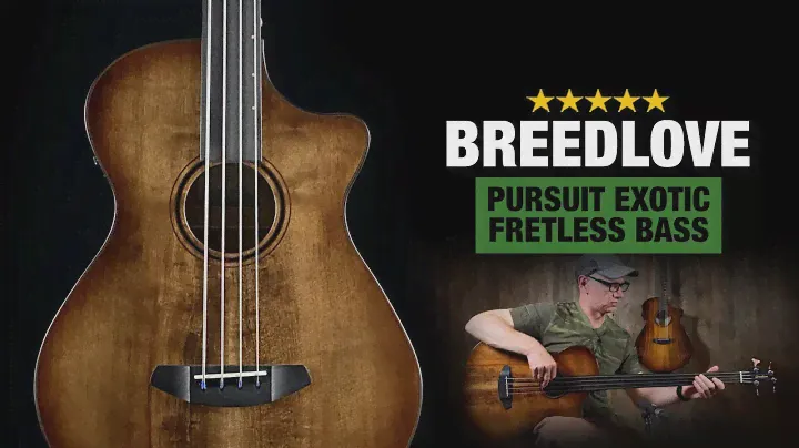 Breedlove Fretless Bass - Pursuit Exotic S Concerto Amber
