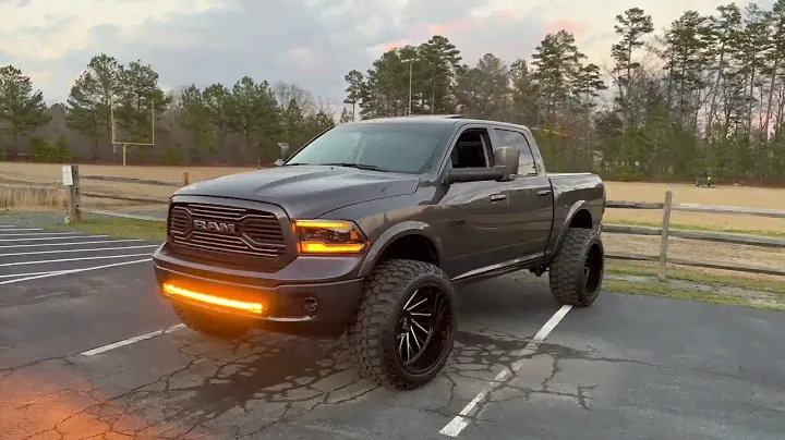 Auxbeam 42” Curved Light Bar White & Amber 6 modes 🚨