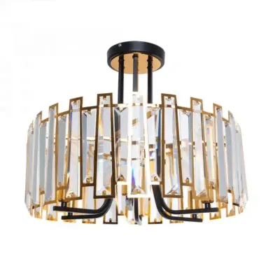 Потолочная люстра Arte Lamp AMBER A1028PL-6BK - купить с доставкой по Москве и всей России в интернет-магазине Fandeco-1