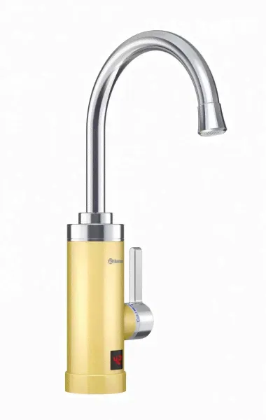 Водонагреватель проточный Thermex Amber 3000, хром/золото