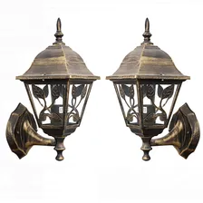 Набор из 2-х настенных светильников Amber Lamp, цвет бронза