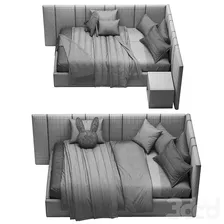 Amber Corner Bed - Кровати - 3D модель