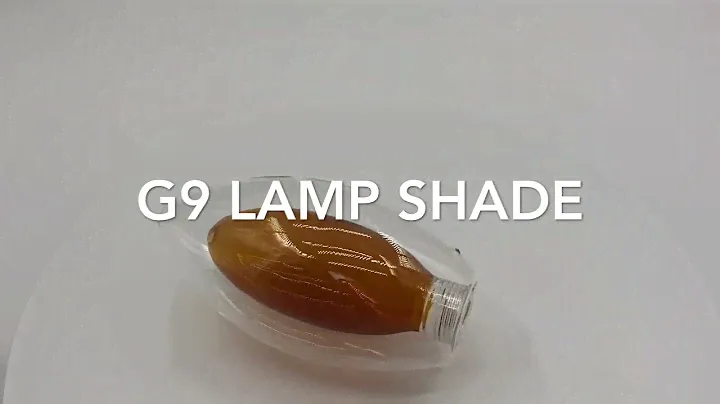 JX1440  Amber Glass Lampshade