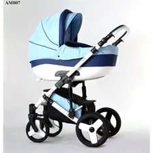 Коляска 2в1 Amadeus Amber Голубой