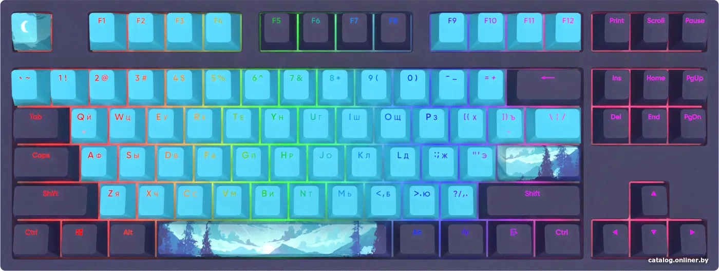 Клавиатура Red Square Keyrox TKL Classic Everfrost (g3ms Amber)-0