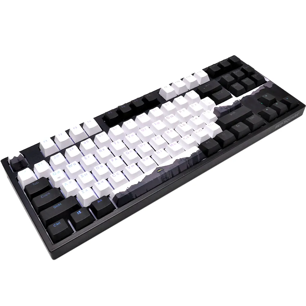 Игровая клавиатура Red Square Keyrox TKL Classic Noir (RSQ-20042) G3ms Amber Switch черный, белый, black