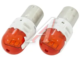 Лампа светодиодная 12V P21W BAU15S 80Лм (2шт.) Led Amber Ultinon Pro6000 PHILIPS
