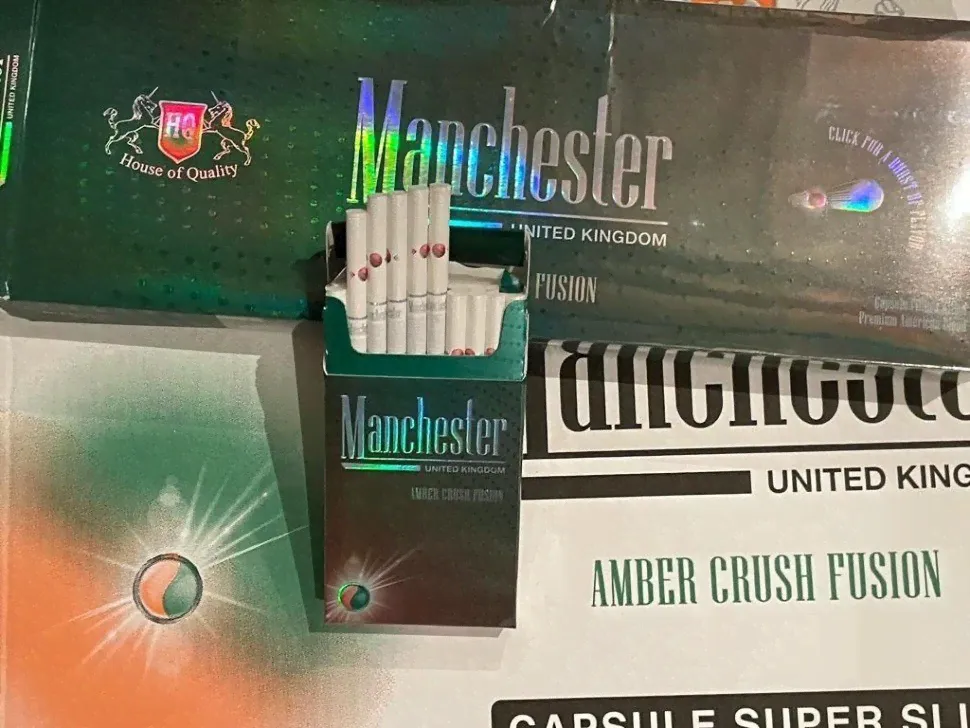 Сигареты Manchester Amber Crush Fusion Superslims оптом-0