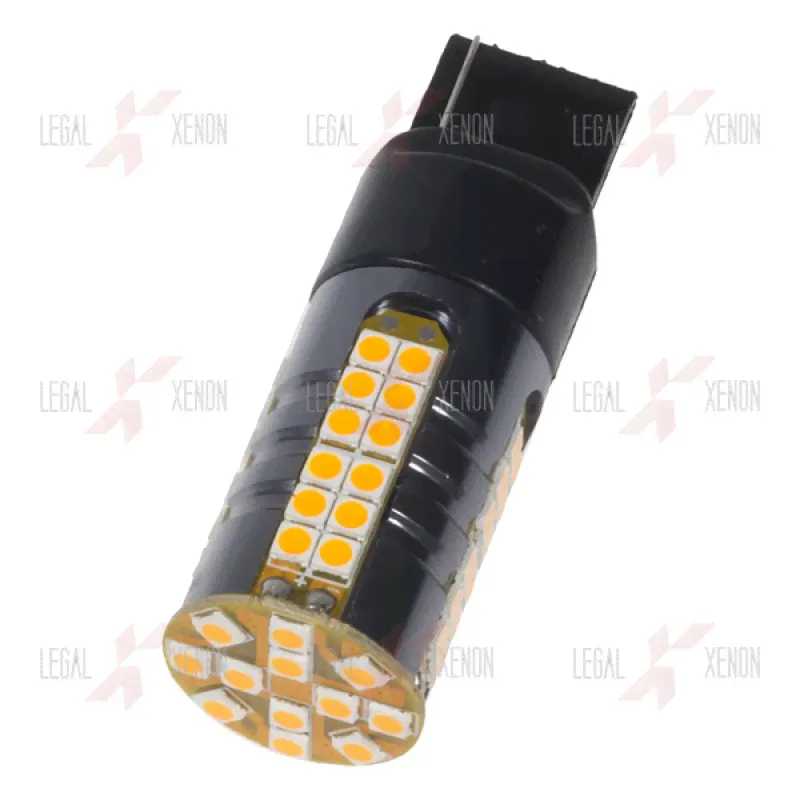 я LED лампа Ultra Bright WY21W (T20 Amber) - 60 светодиодов - (свет оранжевый)
