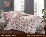 Постельное белье Tivolyo Home AMBER жатый хлопковый сатин лиловый евро