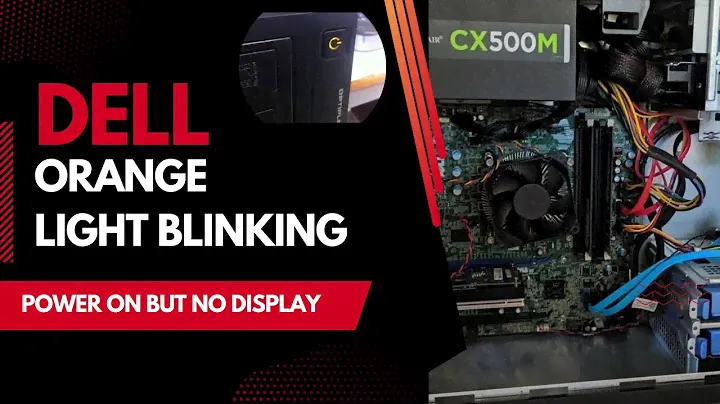 Fix Flashing Orange Light Power Button| Amber Light & No Display Dell  with CE+450