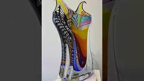 Murano Glass Vase by Schiavon