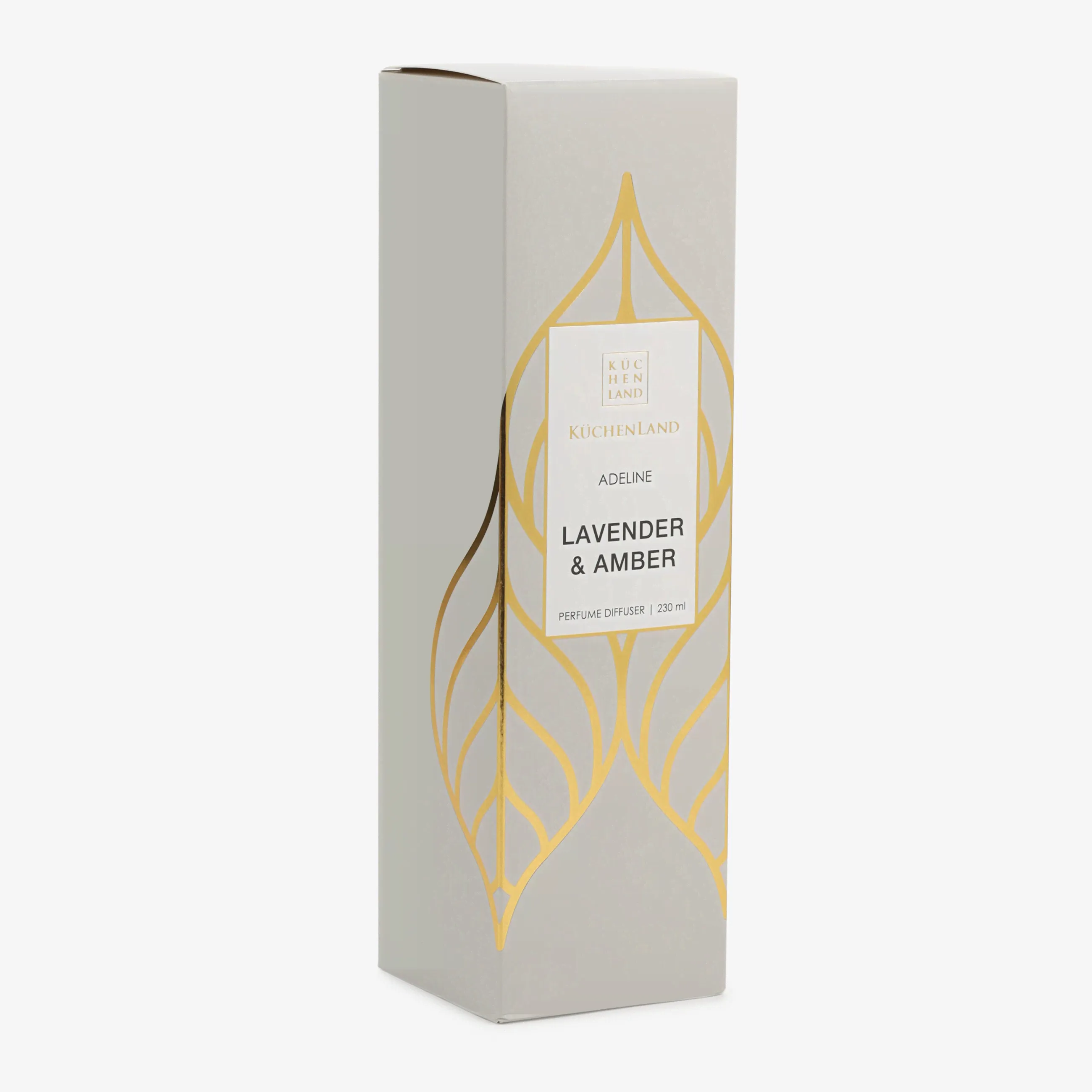 Ароматический диффузор, 230 мл, белый, Lavender and Amber, Adeline